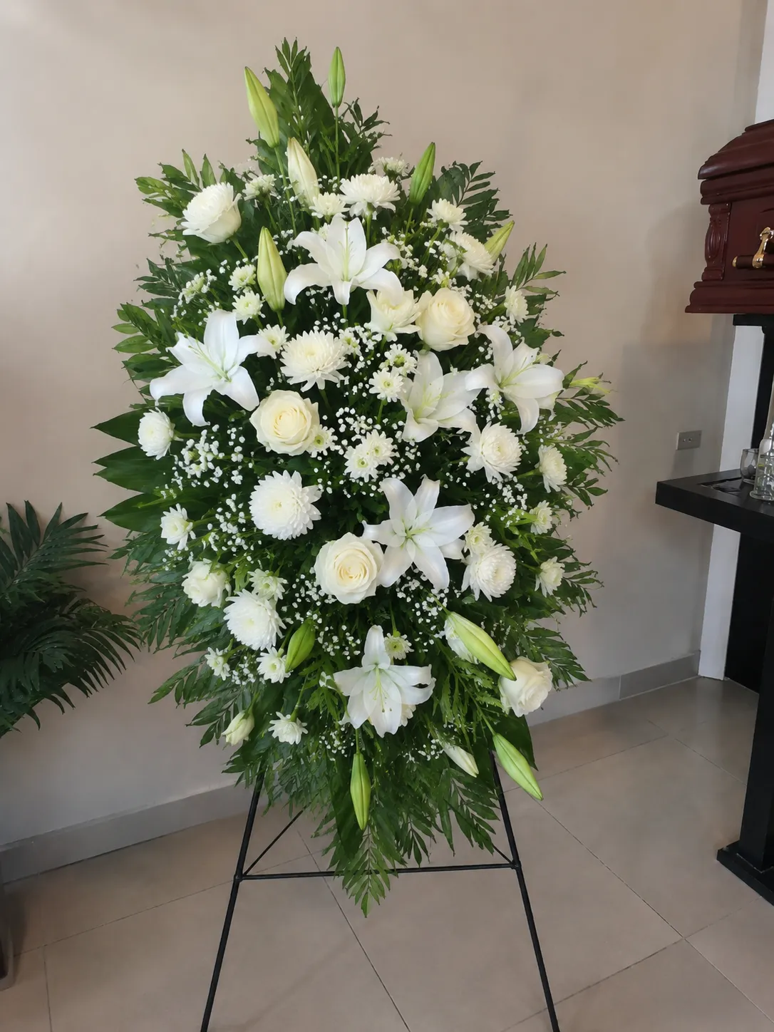 Arrangement floral sur pied